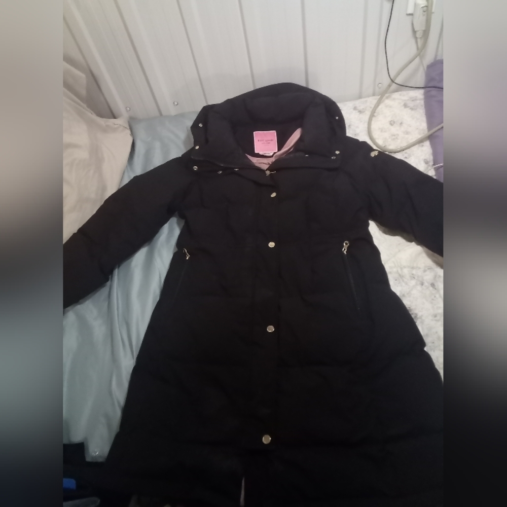EXCELLENT CONDITION BLACK KATE SPADE WINTER JACKET SIZE LARGE